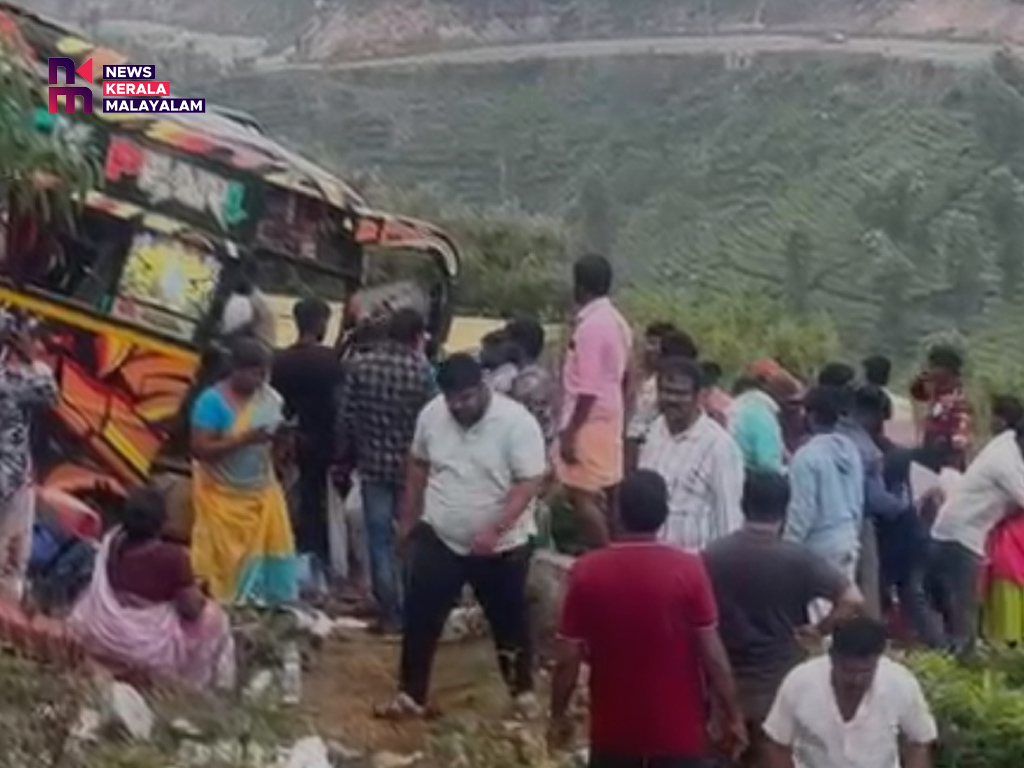 ഇടുക്കിയില്‍ ബസ് താഴ്ചയിലേക്ക് മറിഞ്ഞ് ഒരു മരണം